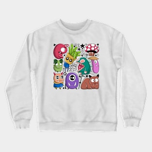 Monster doodles collection Crewneck Sweatshirt